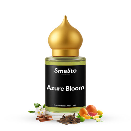 Azure Bloom Attar 6 ML Long Lasting Perfume Oil Bottle
