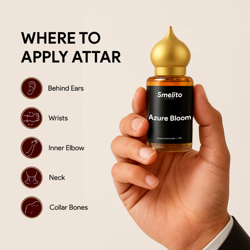 Azure Bloom Attar where to apply attar smelito