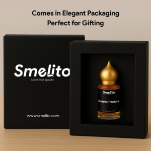 Golden Treasure Attar Bottle in Luxury Packaging Box Golden Treasure Attar Bottle in Luxury Packaging Box