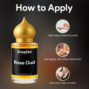 How to apply Smelito Rose Oud roll on attar How to apply Smelito Rose Oud roll on attar