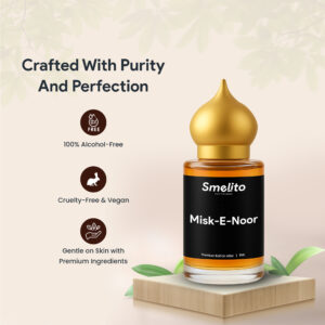 Smelito Misk-E-Noor concentrated perfume oil bottle. Smelito Misk-E-Noor concentrated perfume oil bottle.