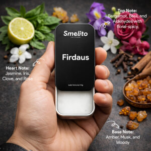 Firdaus solid perfume floral amber musk fragrance notes Firdaus solid perfume floral amber musk fragrance notes