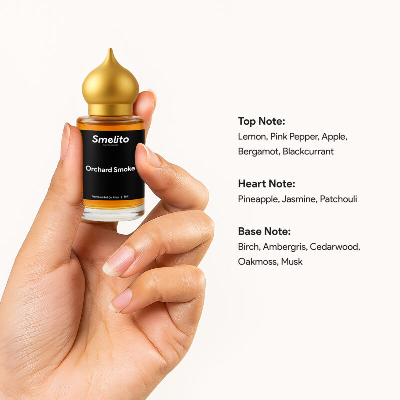Smelito Orchard Smoke attar fragrance notes citrus fruity smoky Smelito Orchard Smoke attar fragrance notes citrus fruity smoky