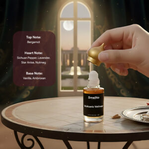 Smelito Volcanic Vetiver attar fragrance notes bergamot vetiver spices Smelito Volcanic Vetiver attar fragrance notes bergamot vetiver spices