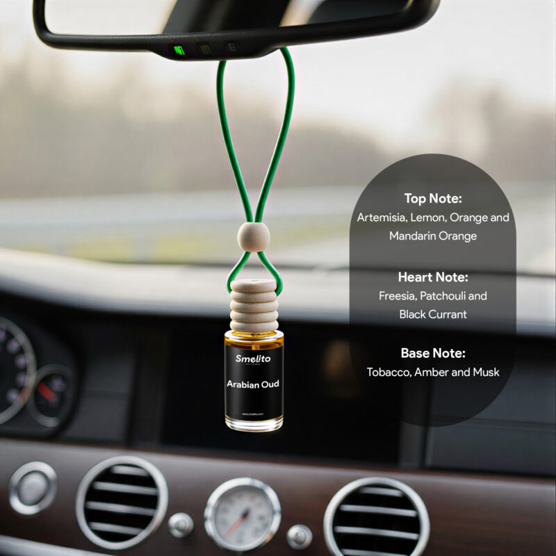 Arabian Oud Car Perfume 6 ML Hanging in Car Interior Arabian Oud Car Perfume 6 ML Hanging in Car Interior