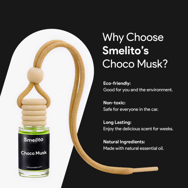 Smelito Choco Musk Car Perfume eco friendly car fragrance Smelito Choco Musk Car Perfume eco friendly car fragrance